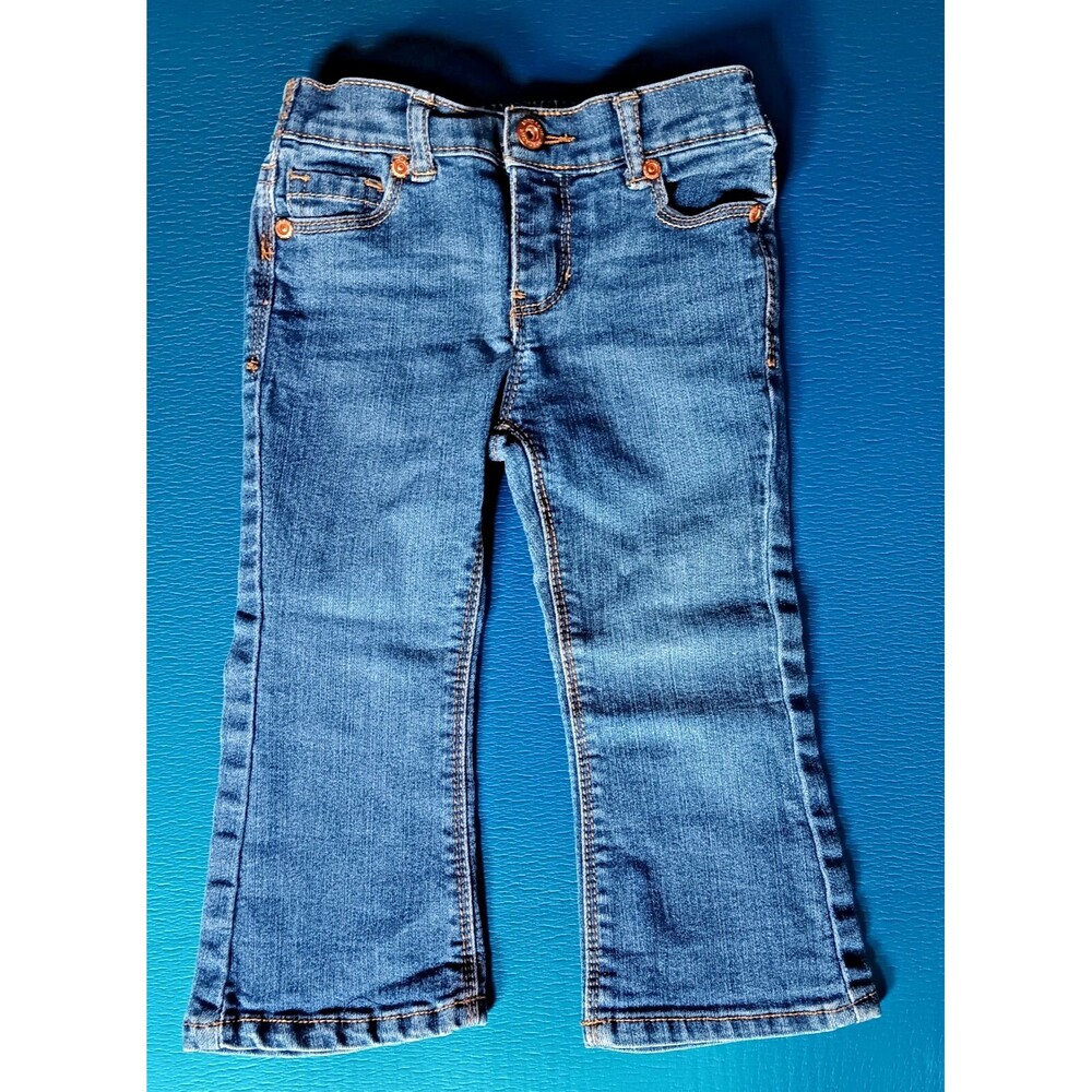 pants  24 months Jordache jeans baby boot cut pink embordered pockets baby girls